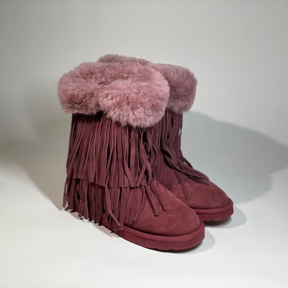 Koolaburra by UGG Women's Haley Fur Fringe Boots - Picture 1 of 4